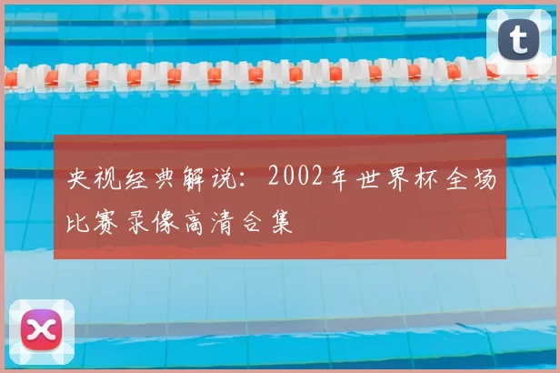 央视经典解说：2002年世界杯全场比赛录像高清合集